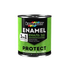 Емаль Kompozit Protect 3 в 1 антикорозійна чорна 2,7 кг