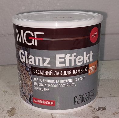 Лак MGF Glanz Effekt фасадний для каменю 0,75л