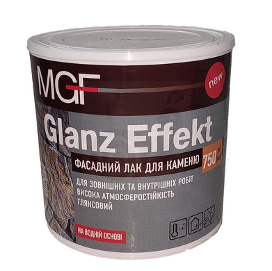 Лак MGF Glanz Effekt фасадний для каменю 0,75л