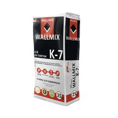 Клей Wallmix К-7 для плитки високоагдезійний 25кг