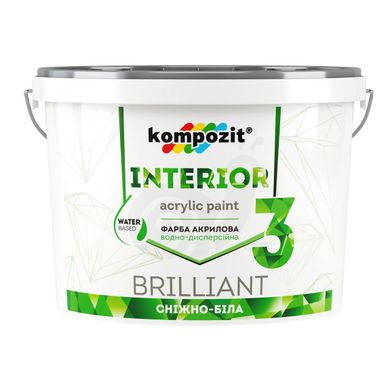 Фарба Kompozit Interior 3 інтер'єрна біла 1,4 кг