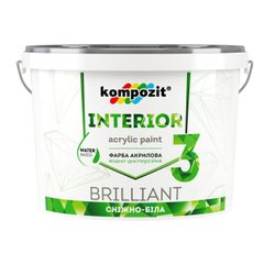 Фарба Kompozit Interior 3 інтер'єрна біла 4,2 кг