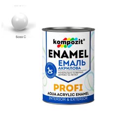 Емаль Kompozit акрилова PROFI прозора 0,7 л шовковисто матова