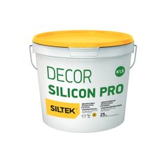 Штукатурка Siltek Decor Silicon Pro камінцева база DA біла 25 кг