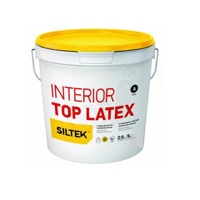 Фарба Siltek Interior Top Latex база біла 0,9л