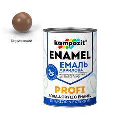 Емаль Kompozit акрилова PROFI коричнева 0,7 л глянцева