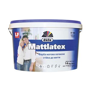 Фарба Düfa Mattlatex D100 База 1 – біла 14 кг